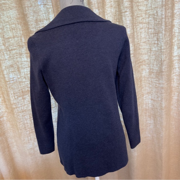 NIC + ZOE Polished Peacoat Navy Jacket, Size XS - Picture 6 of 14